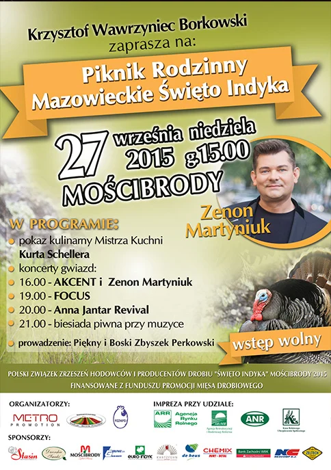 Serdecznie zapraszamy na Piknik Rodzinny „Mazowieckie Święto Indyka” 