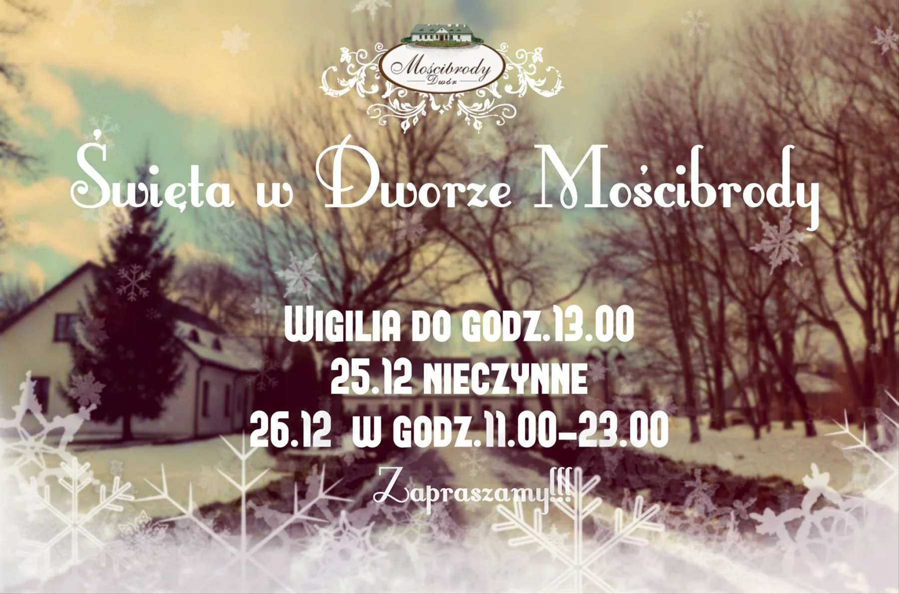 Święta w Dworze Mościbrody