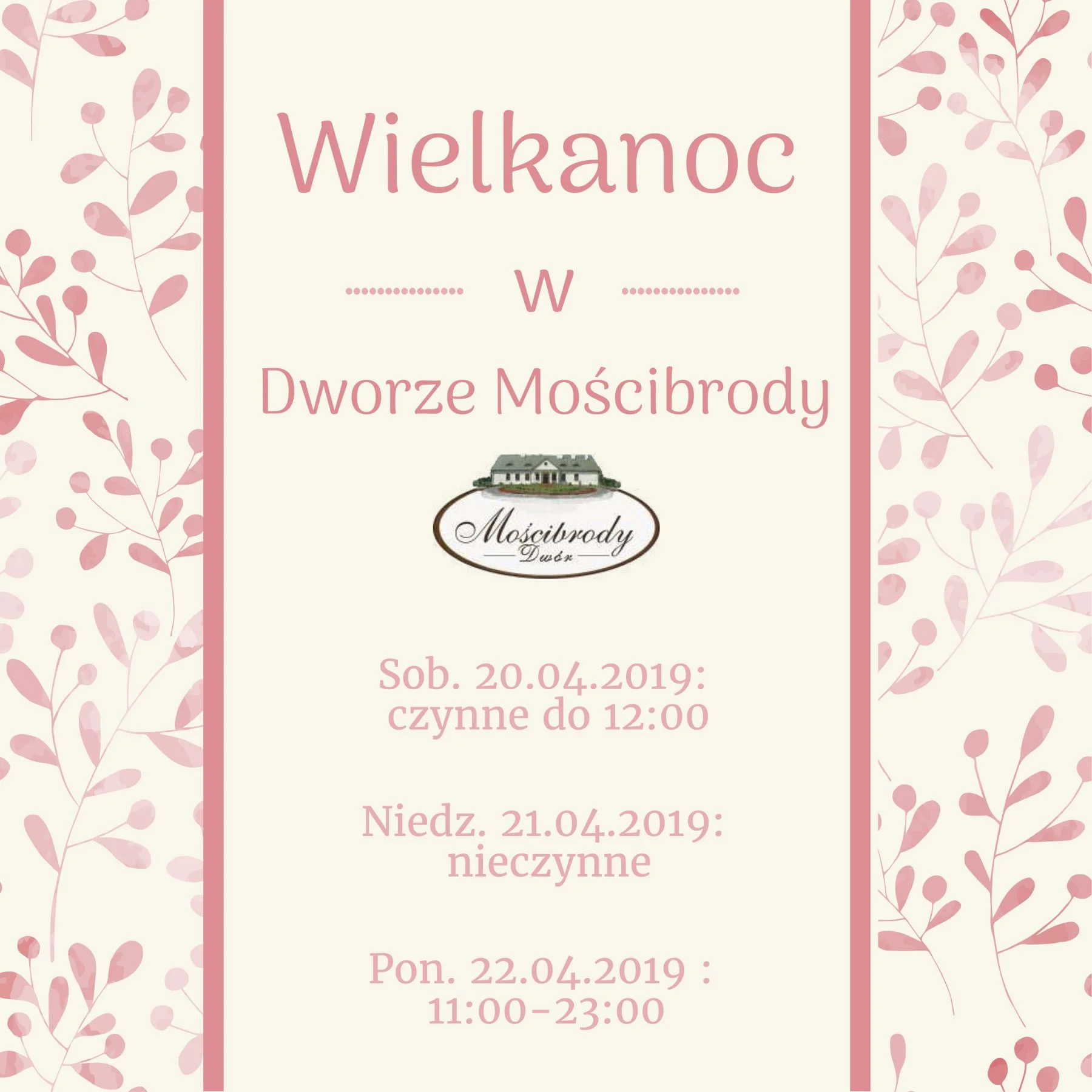 Godziny otwarcia w Wielkanoc