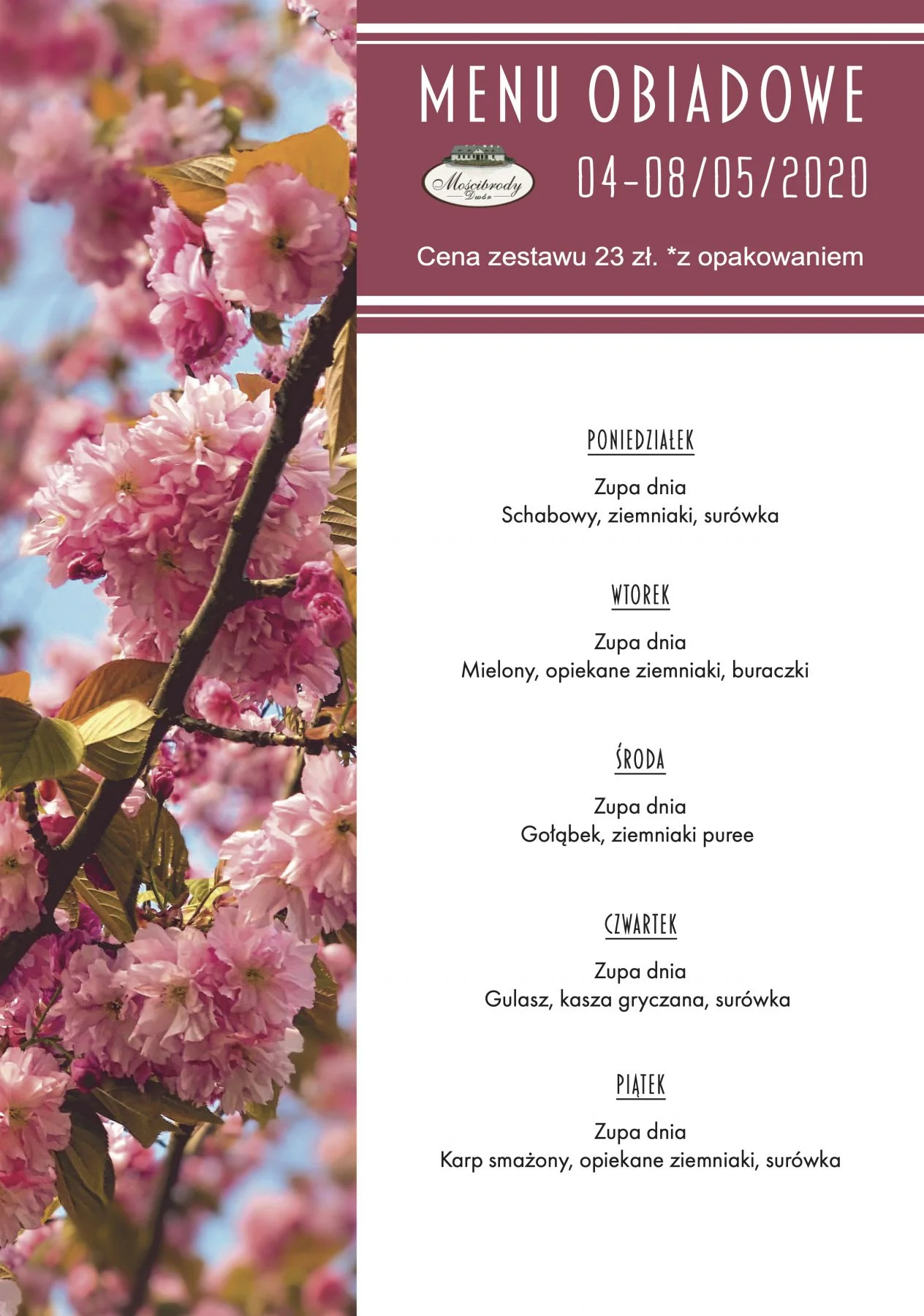 Menu obiadowe