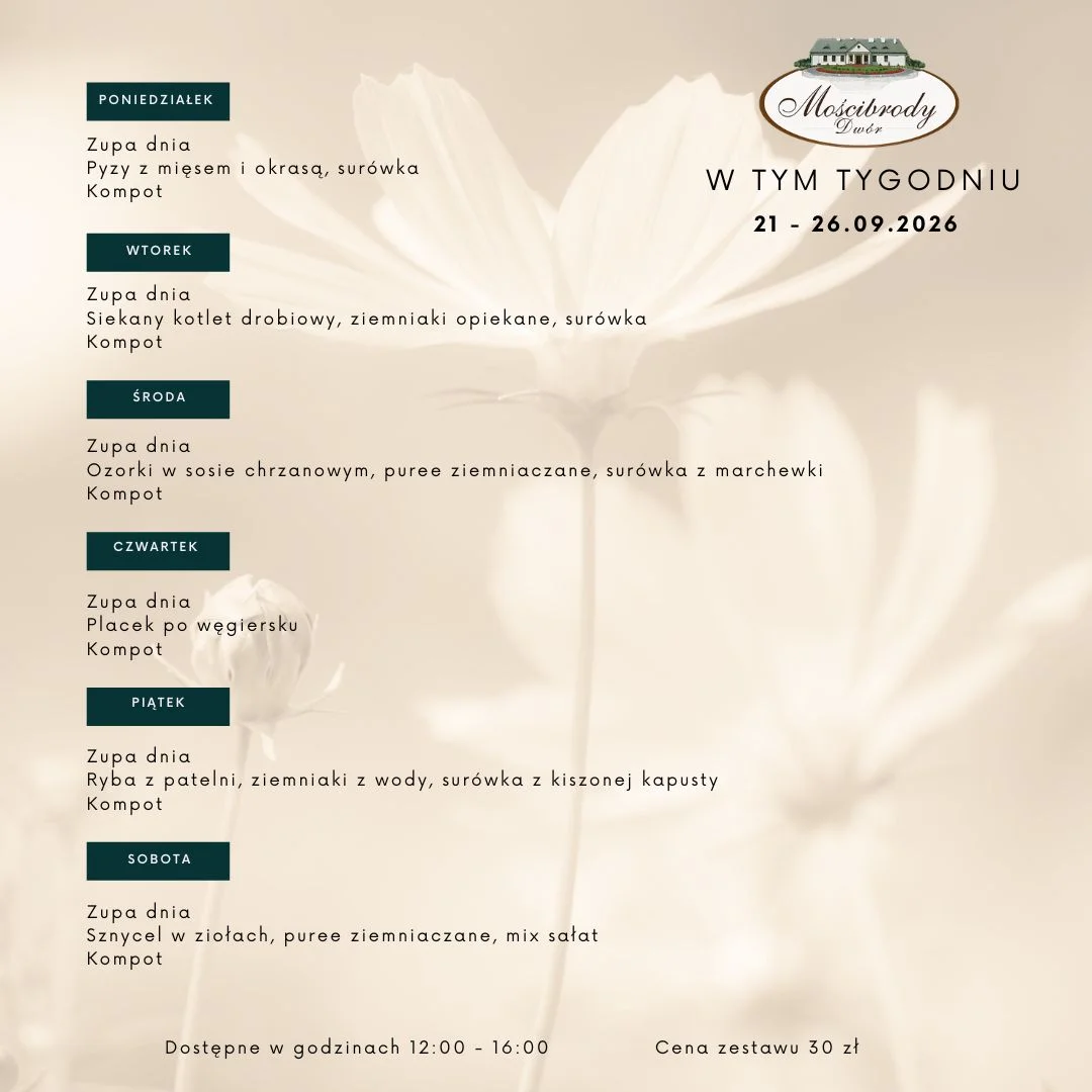 Menu tygodniowe